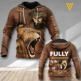 FULLY VACCINATED BY THE BLOOD OF JESUS ZIP UP HOODIE OR HOODIE QTDT0601