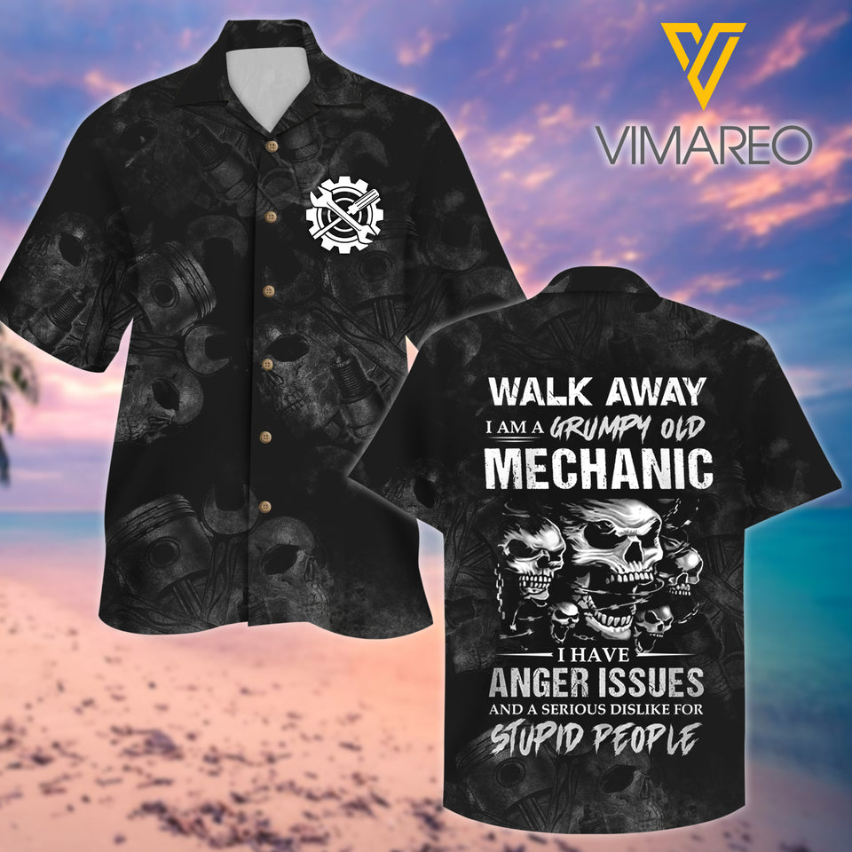 Mechanic art 3d Printed Hawaii Shirt DT