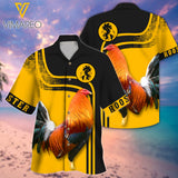 Rooster 3d Printed Hawaii Shirt LTN