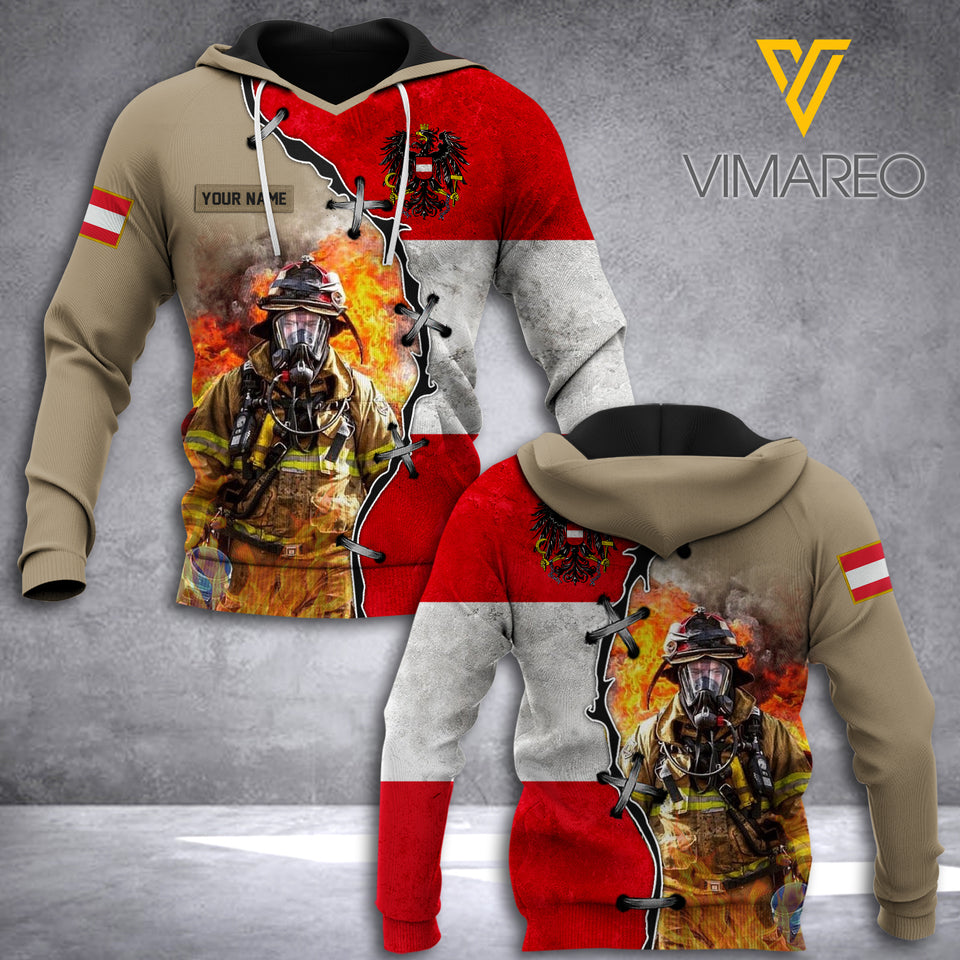 Austria Firefighter Customized 3D Printed Shirt RME