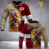 Latvia Firefighter Customized 3D Printed Shirt RME