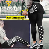 PERSONALIZED WIFE OF A GRUMPY IRONWORKER LEGGING PRINTED QTTN2912
