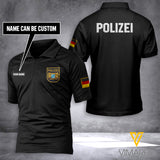 Bavaria Polize personalized ZIP POLO SHIRT 3D PRINTED