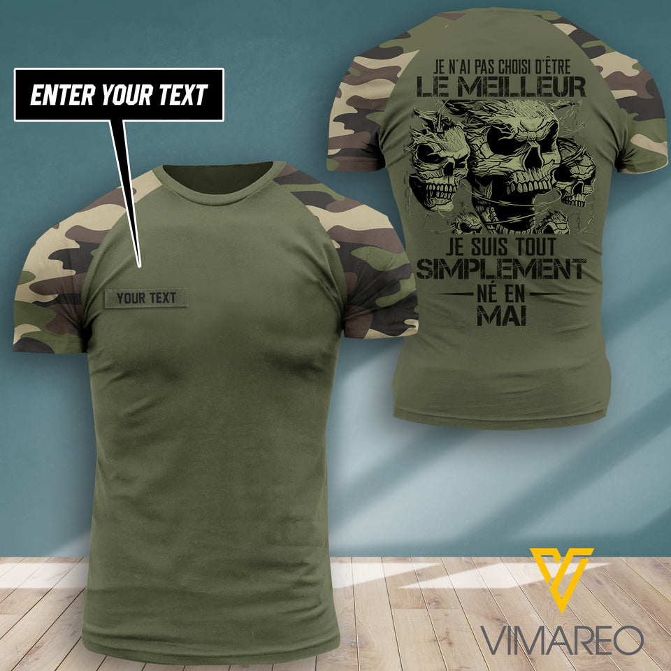 GARS DE Mai France camo CUSTOMIZE T-SHIRT 3d printed