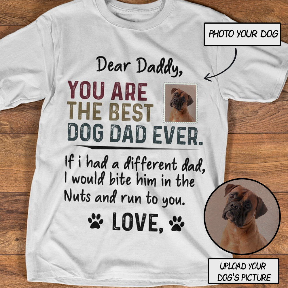 Best Dog dad ever personalized TSHIRT 3D PRINTED