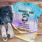 August Girl Tie Dye TSHIRT 3D PRINTED QA