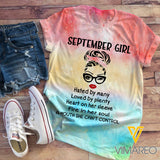 September Girl Tie Dye TSHIRT 3D PRINTED QA