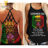 September girl Criss-Cross Open Back Camisole Tank Top