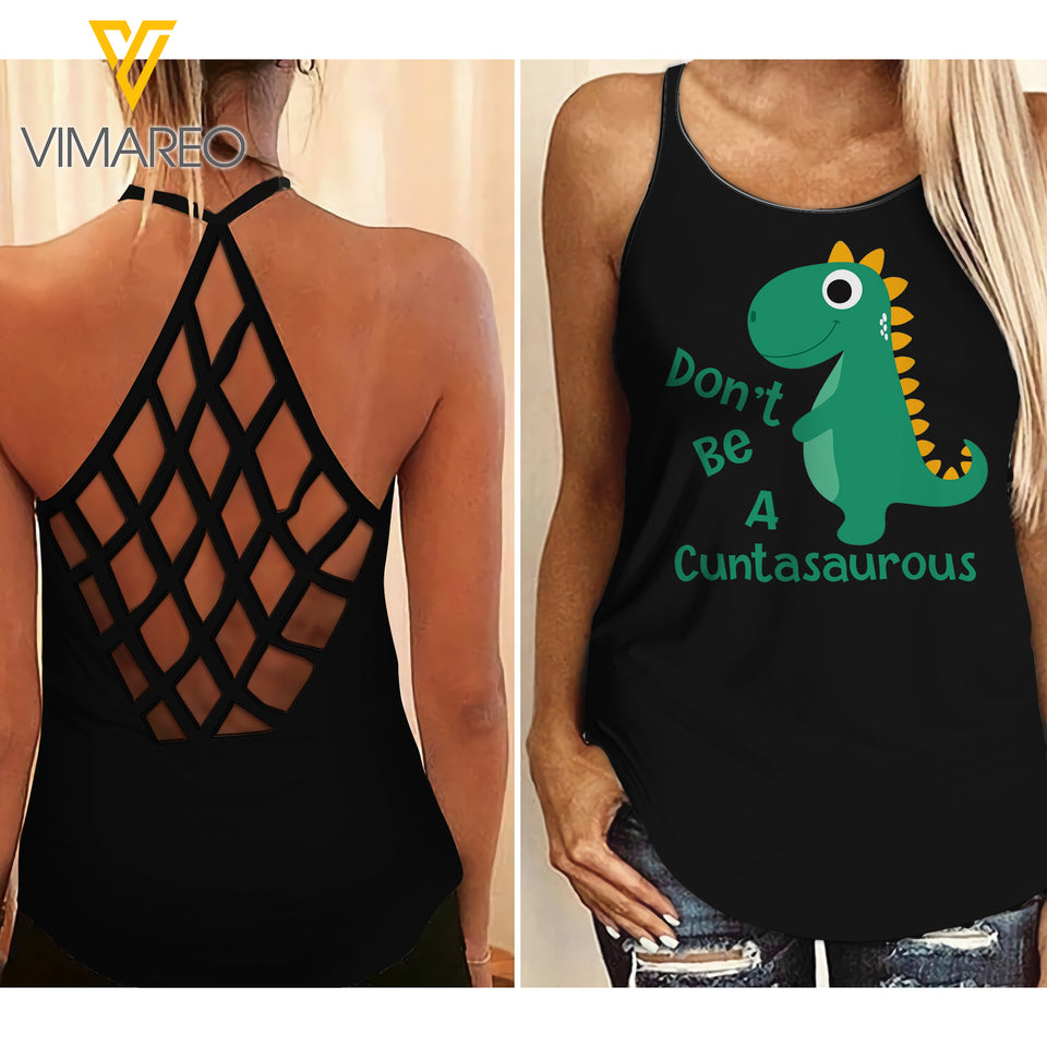 Fun Criss-Cross Open Back Camisole Tank Top CTS