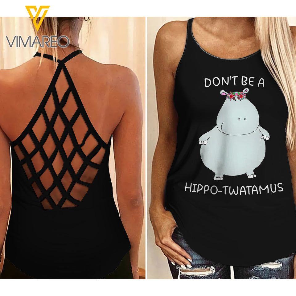 Fun Criss-Cross Open Back Camisole Tank Top CTS