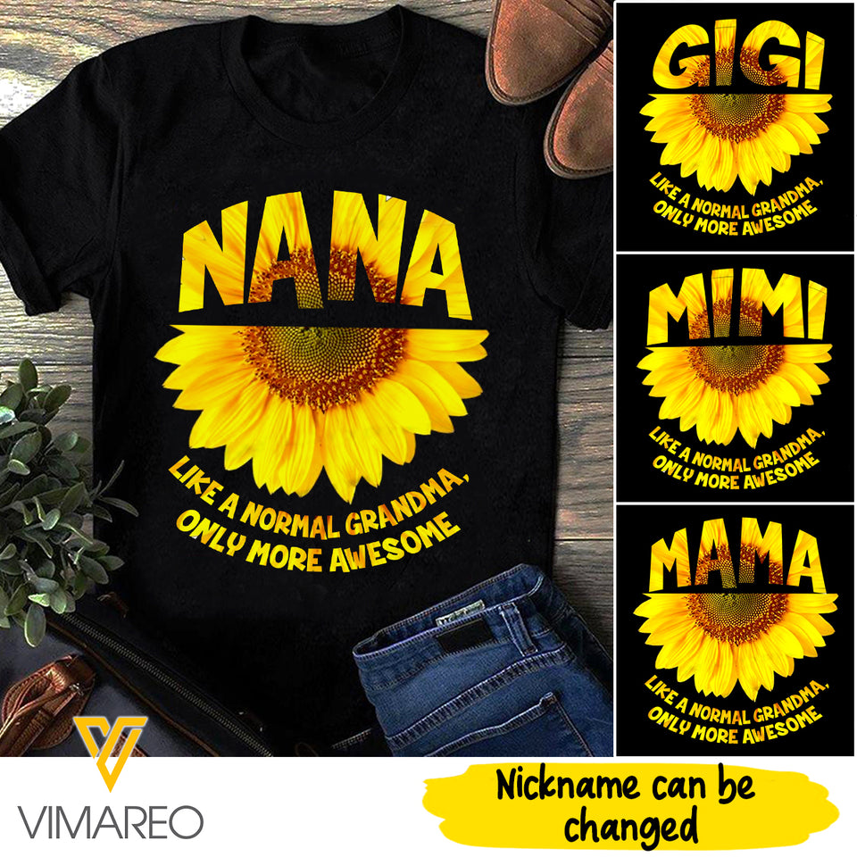 Personalized title grandma TSHIRT 3D PRINTED QA