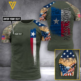 Texas WTP  CAMO CUSTOMIZE T SHIRT 3D PRINTED FL
