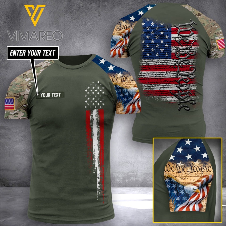 US WTP  CAMO CUSTOMIZE T SHIRT 3D PRINTED FL