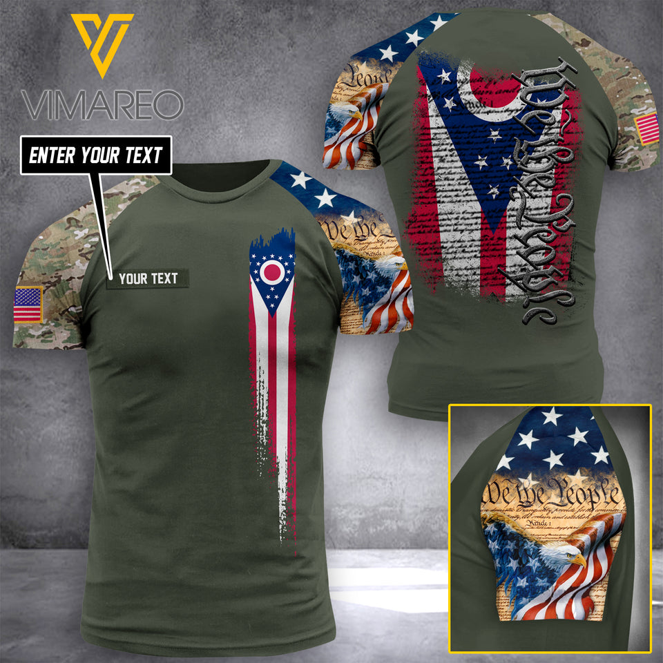 Ohio WTP  CAMO CUSTOMIZE T SHIRT 3D PRINTED FL