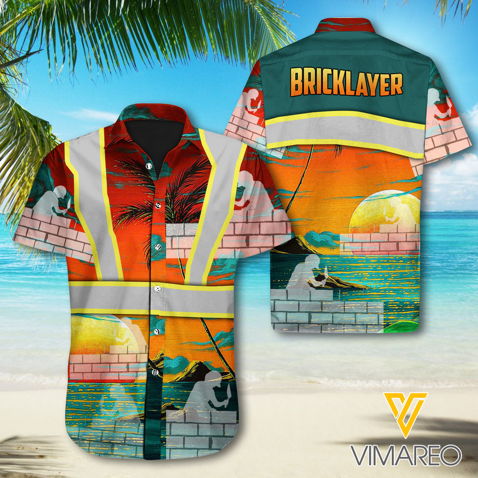 Bricklayer art 3d Printed Hawaii Shirt MQ