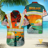 Bricklayer art 3d Printed Hawaii Shirt MQ