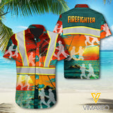 Firefighter art 3d Printed Hawaii Shirt MQ