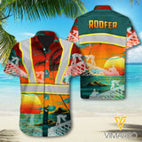 Roofer art 3d Printed Hawaii Shirt MQ