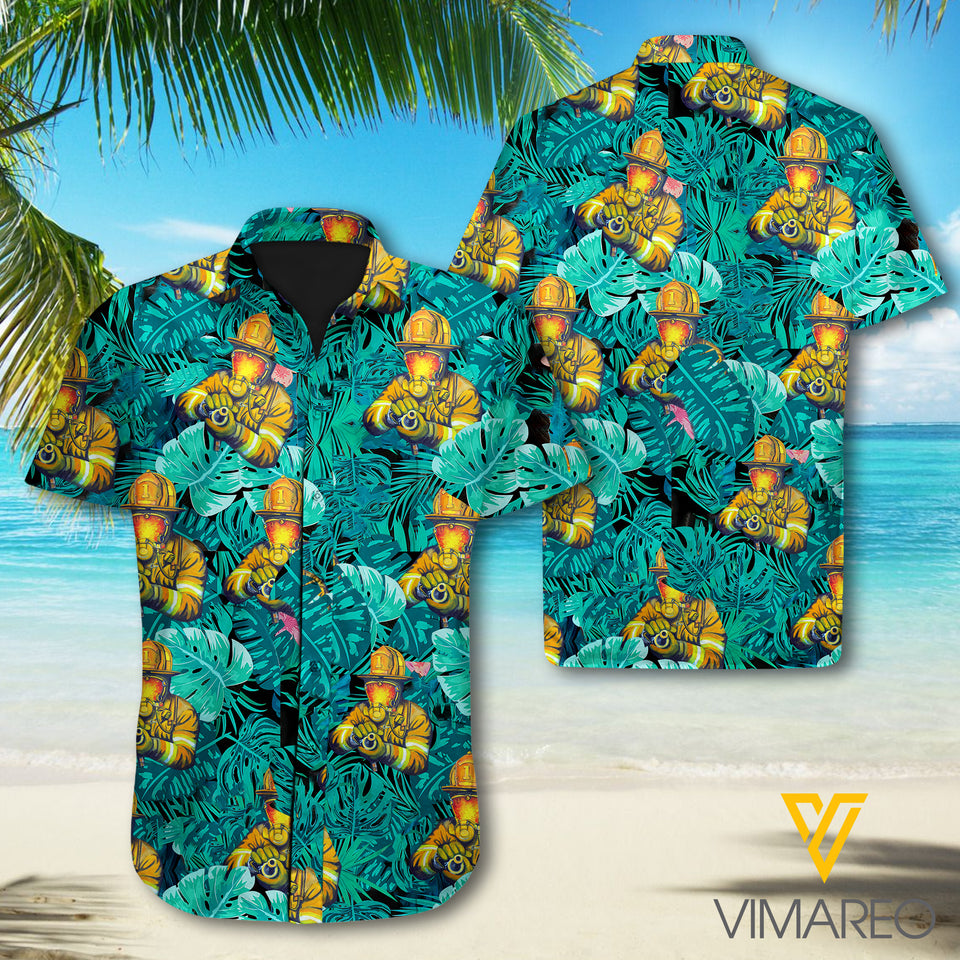 Firefighter 3d Printed Hawaii Shirt 1507MQ