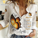 Personalized Butterfly  Women Linen Shirt QTLN2403