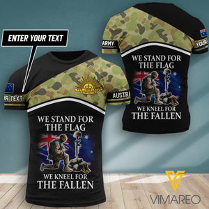 PHN PERSONALIZED AUSTRALIAN ARMY TSHIRT 3D PRINTED JUL-MA15