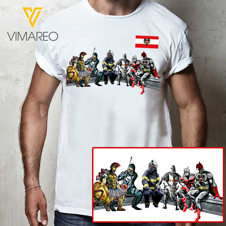 AUSTRIAN FIREFIGHTER TSHIRT PRINTED JUL-MA12
