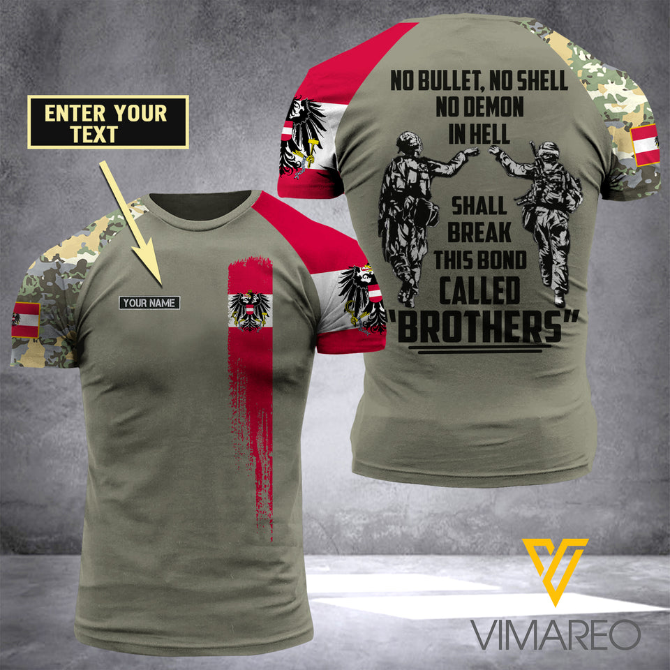 Customized Austrian 3D Printed Combat Shirt EZA250621
