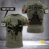 Customized Albania Soldier 3D Printed Combat Shirt EZA140621