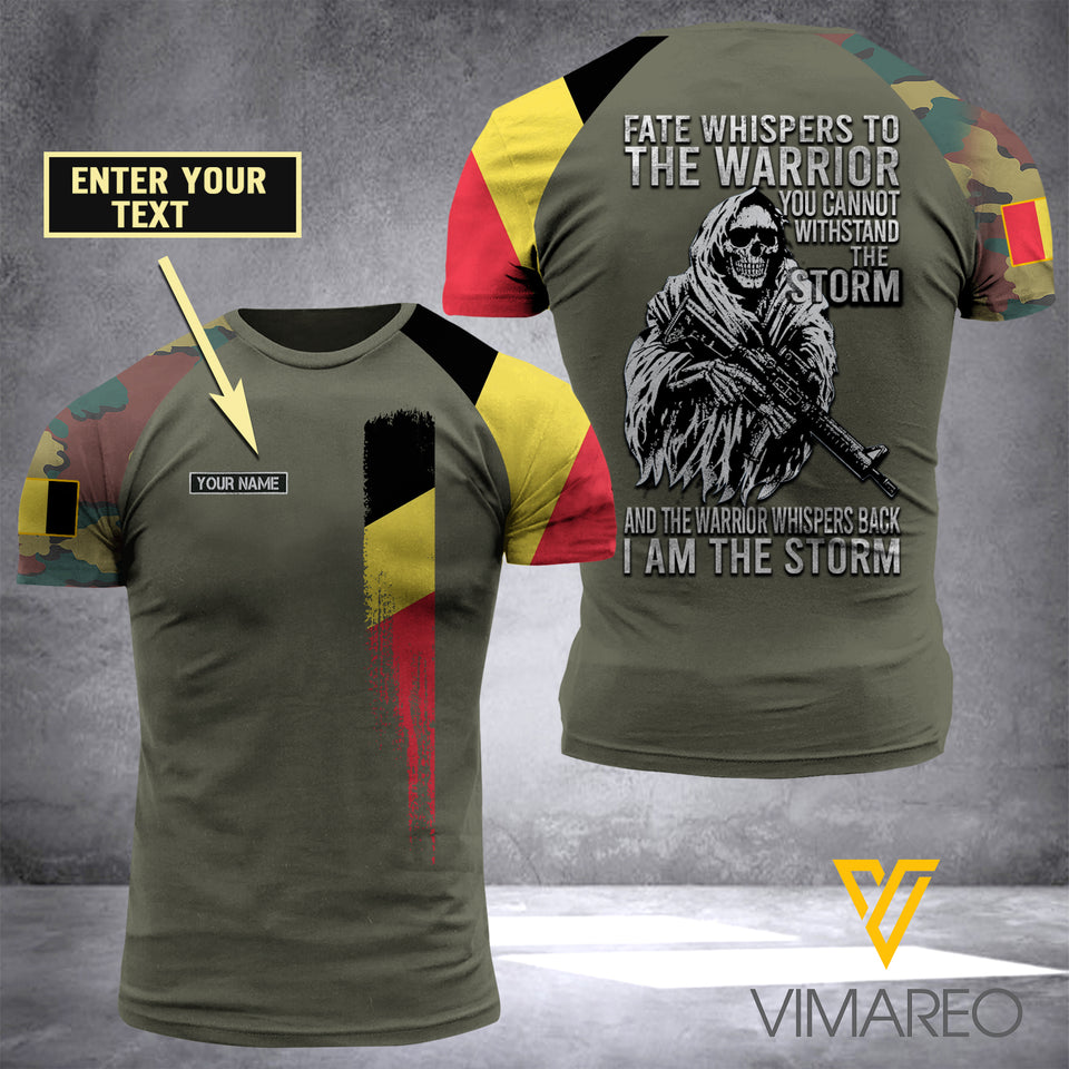 Customized Belgian Soldier 3D Printed Combat Shirt EZA280421