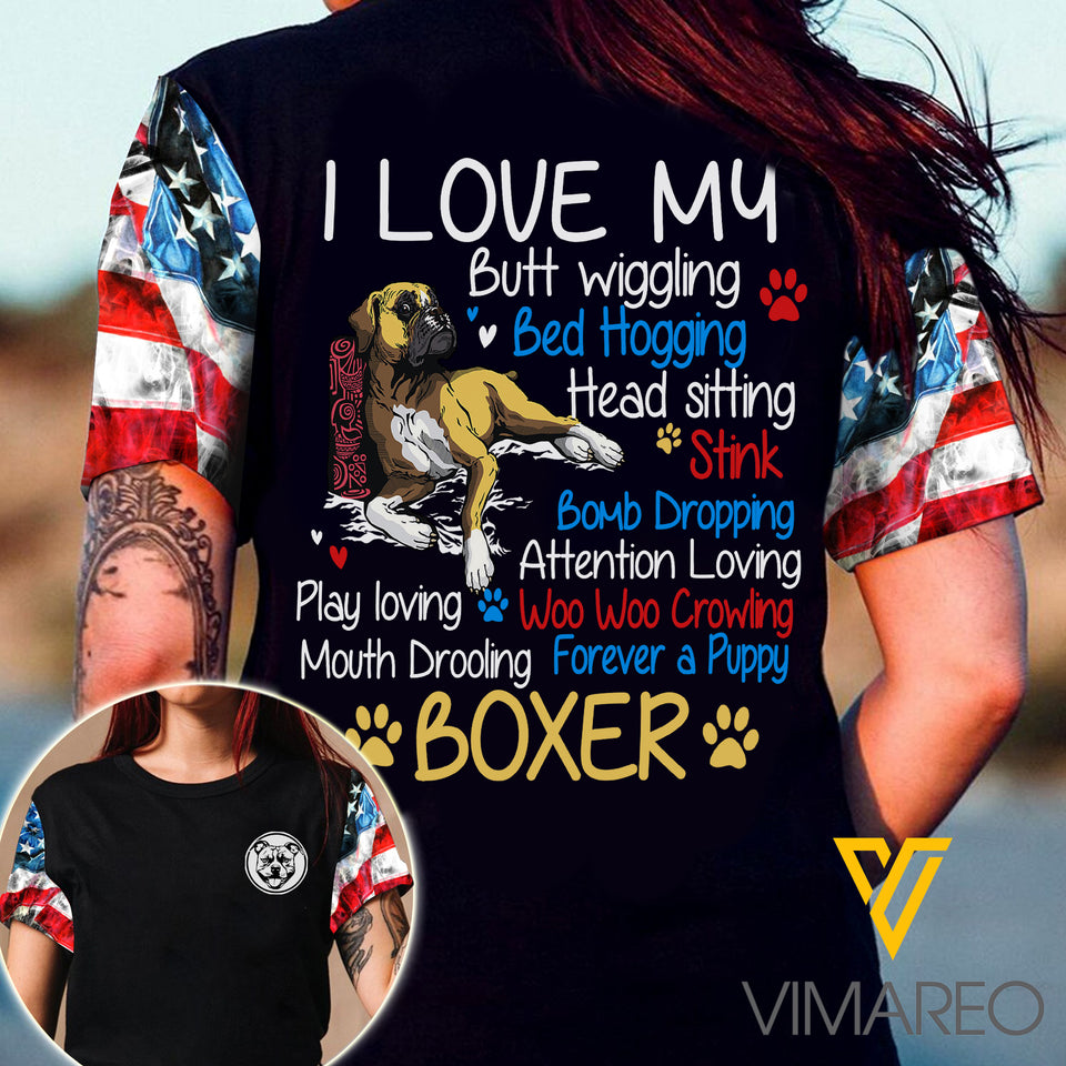 Love Boxer t-shirt 3d printed Eza220621