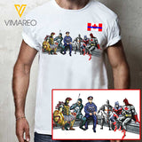 CANADIAN POLICE TSHIRT PRINTED JUL-MA12