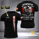 Customized Canadian Soldier 3D Printed Combat Shirt EZA240621