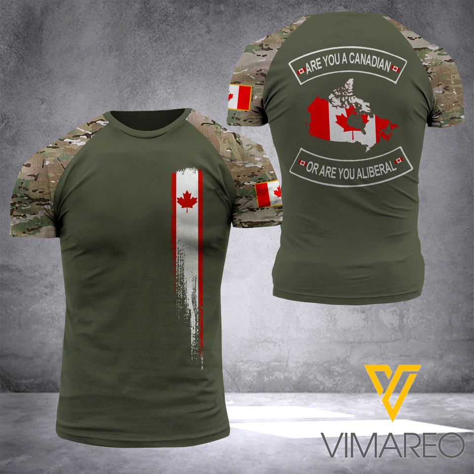 CANADIAN WARRIOR TSHIRT 3D PRINTED APR-MA10