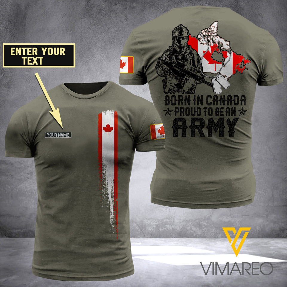 CANADA ARMY  CUSTOMIZE T SHIRT 3D PRINTED TMTL64