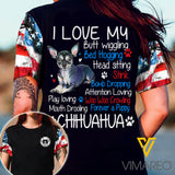 Love Chihuahua t-shirt 3d printed Eza220621