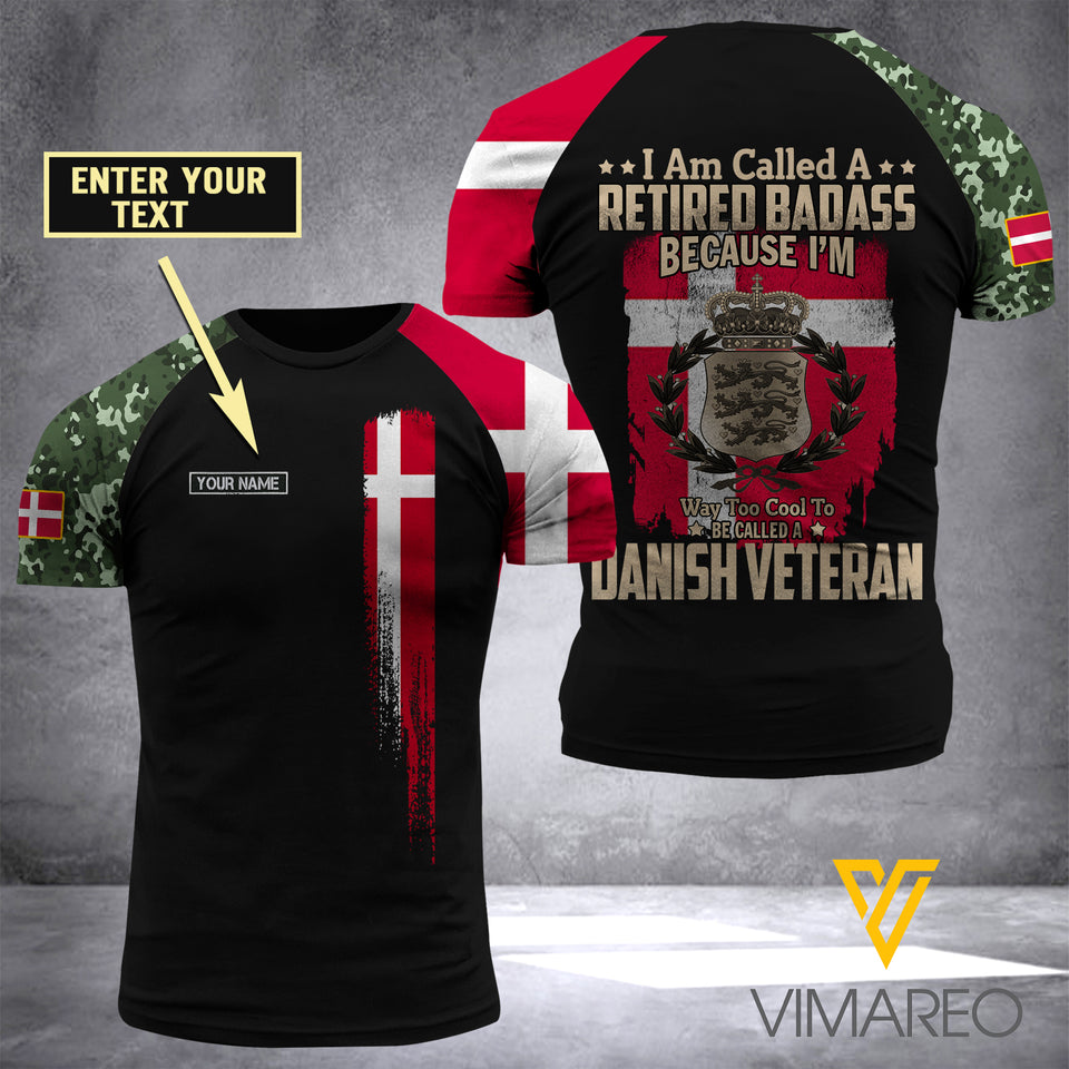 Customized Denmark Soldier 3D Printed Combat Shirt EZA1307