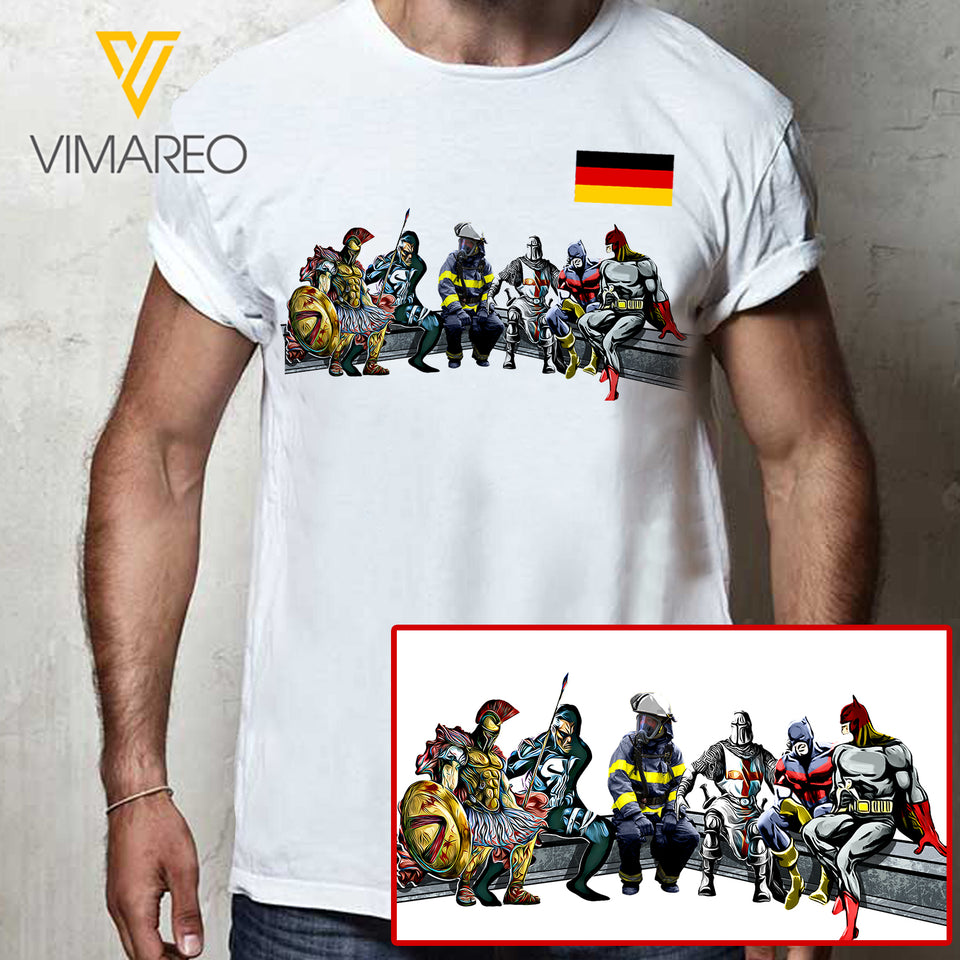 GERMAN FIREFIGHTER TSHIRT PRINTED JUL-MA12