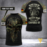 Customized German Soldier 3D Printed Combat Shirt EZA1906