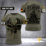 Customized German Soldier 3D Printed Combat Shirt EZA140621
