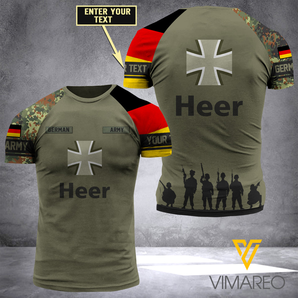 Customized German soldier 3D Printed Combat Shirt EZA1604