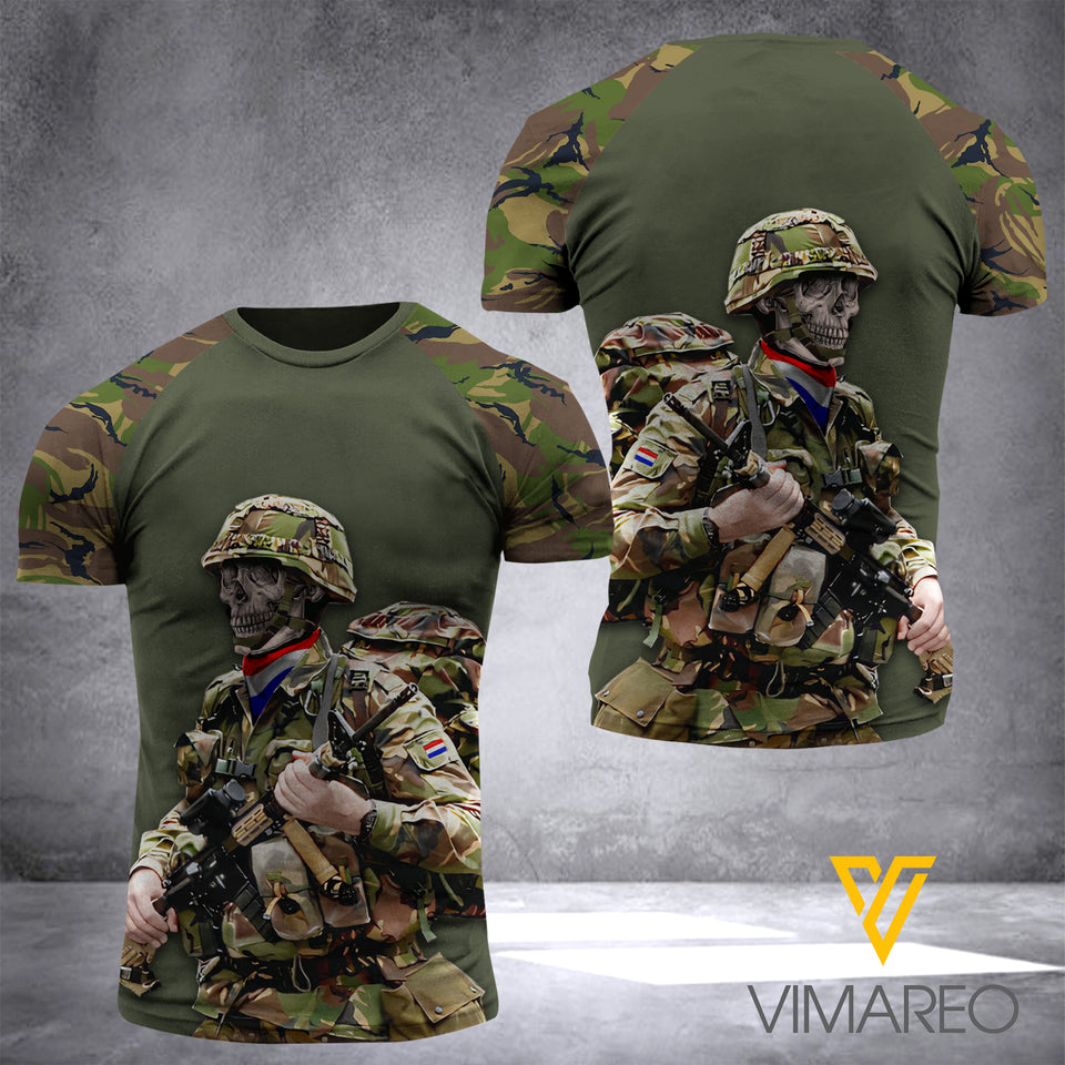 Netherlands Soldier TSHIRT 3D PRINTED JUL-MA17