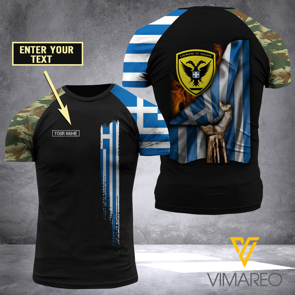 Customized Hellenic Soldier 3D Printed Combat Shirt EZA1407