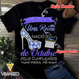 PERSONALIZED OCTOBER TSHIRT 3D PRINTED NEY110A