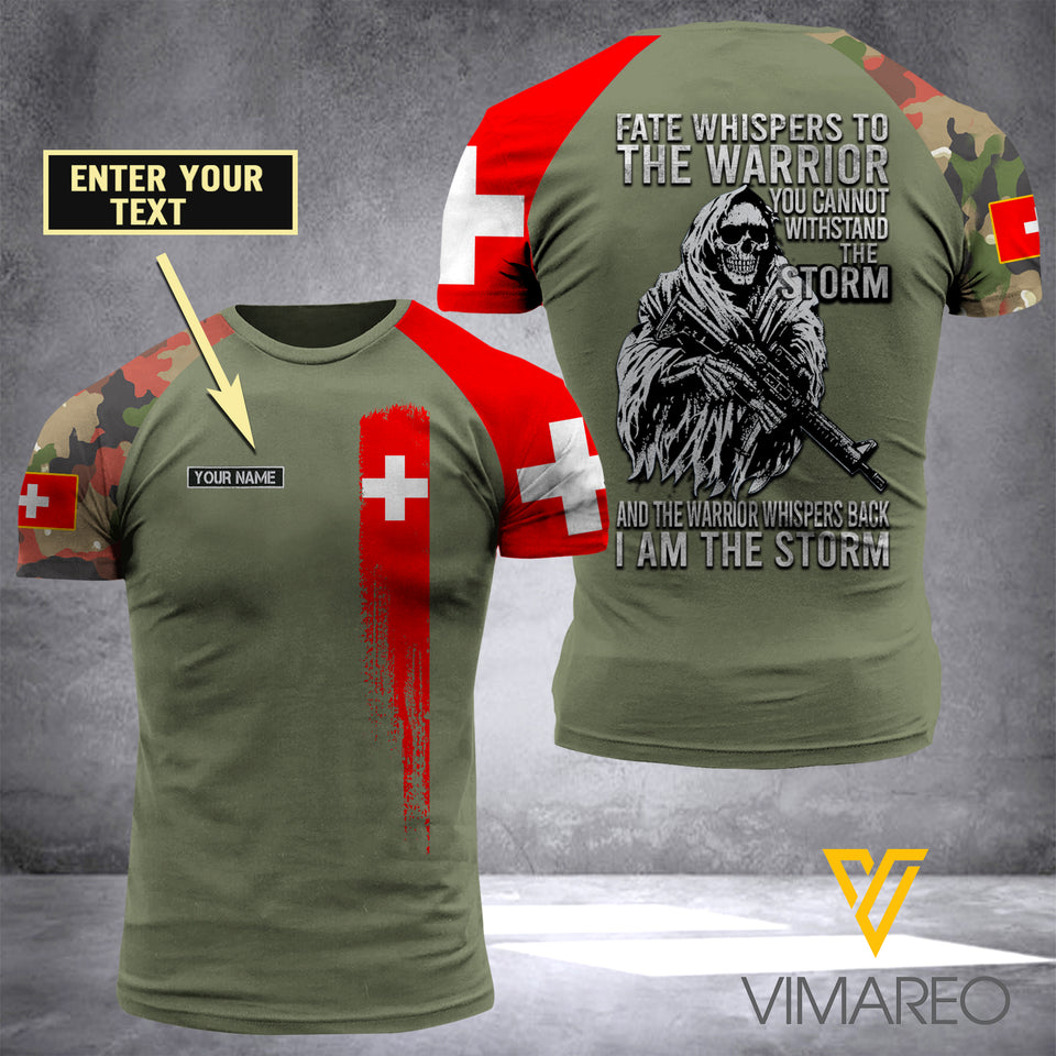 Customized Swiss Air Force 3D Printed Combat Shirt EZA280421