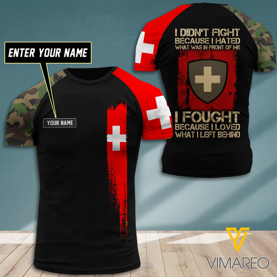 Customized Swiss Soldier 3D Printed Combat Shirt EZA0607