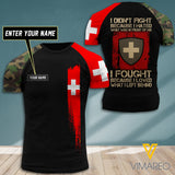 Customized Swiss Soldier 3D Printed Combat Shirt EZA0607