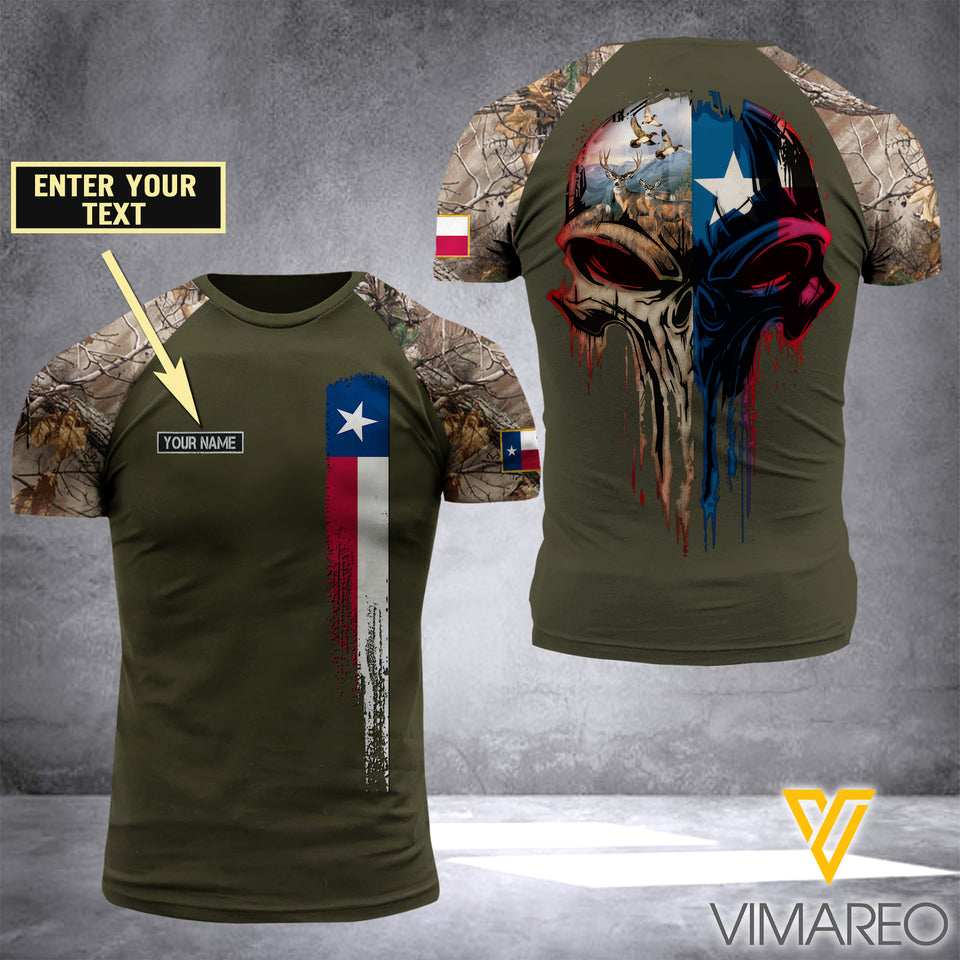 Customized Texas Hunter 3D Printed Combat Shirt EZA0207