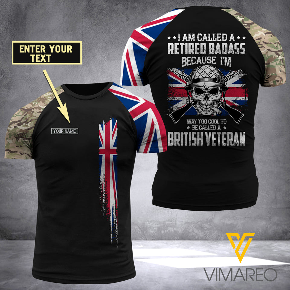 Customized British soldier 3D Printed Shirt EZA0307
