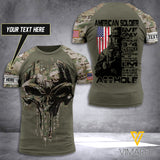 Customized US Soldier 3D Printed Combat Shirt EZA030621