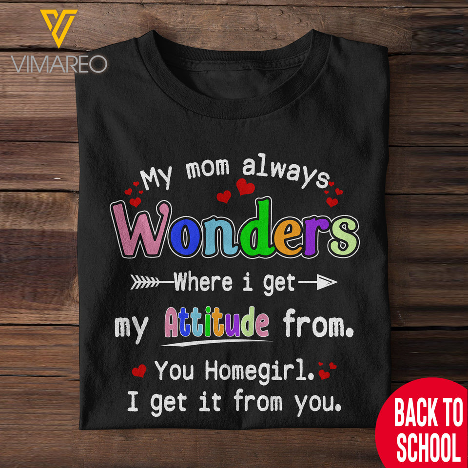 My attitude-Back to school 3d printed Kid's Tshirt